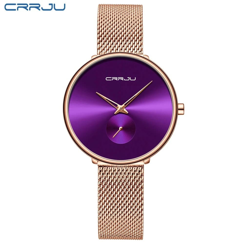 CRRJU 2165 Elegant Mesh Women’s Watch 3