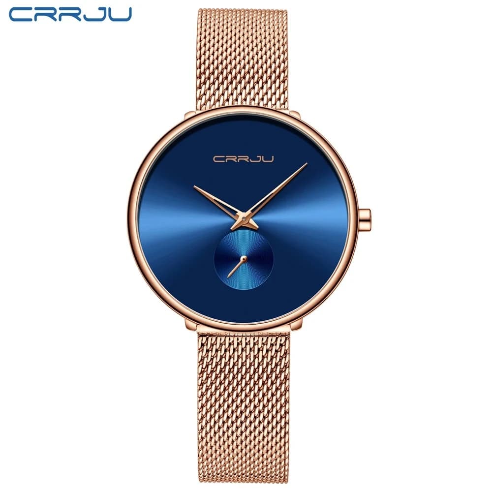 CRRJU 2165 Elegant Mesh Women’s Watch 4