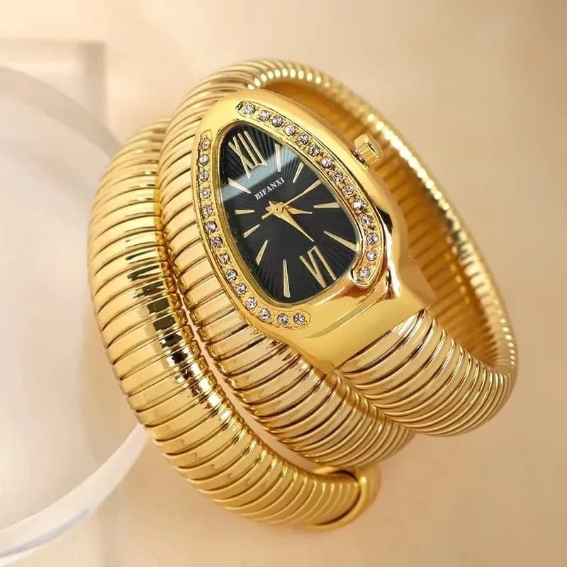 Luxury Coiled Serpentine Watch 2