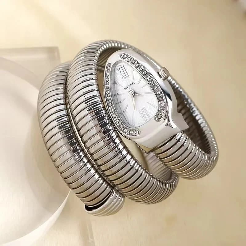 Luxury Coiled Serpentine Watch 4