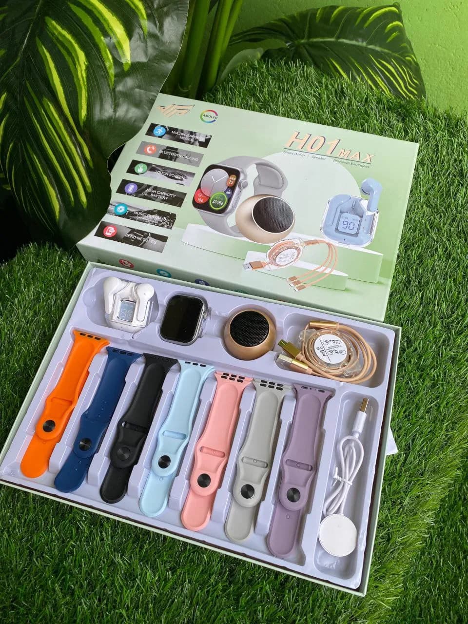 H01 Max 4-in-1 Smartwatch & Audio Combo