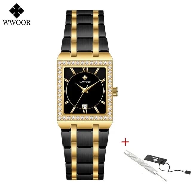 WWOOR Square Diamond Women's Watch