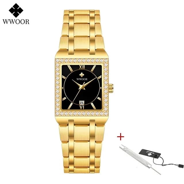 WWOOR Square Diamond Women's Watch 3