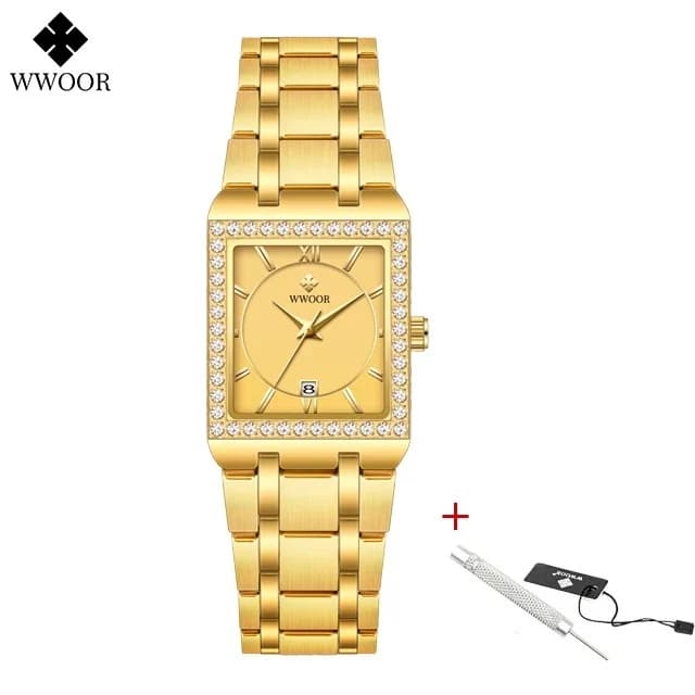 WWOOR Square Diamond Women's Watch 2