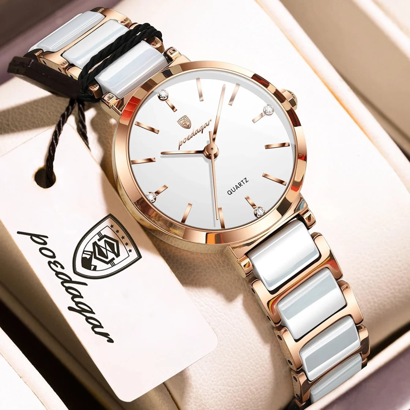 Poedagar Ceramic Women's Watch 2