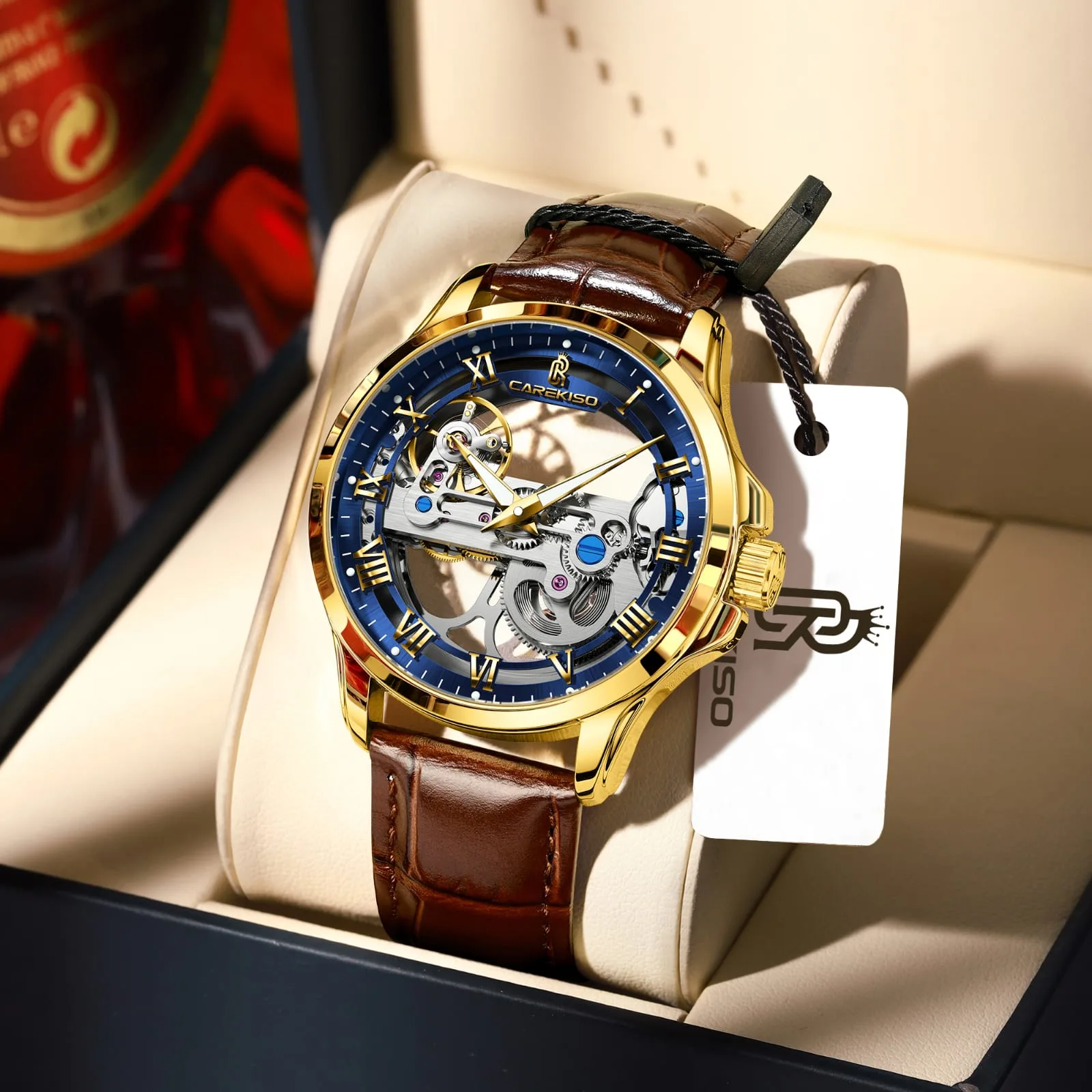 Carekiso Skeleton Mechanical Men's Watch 4