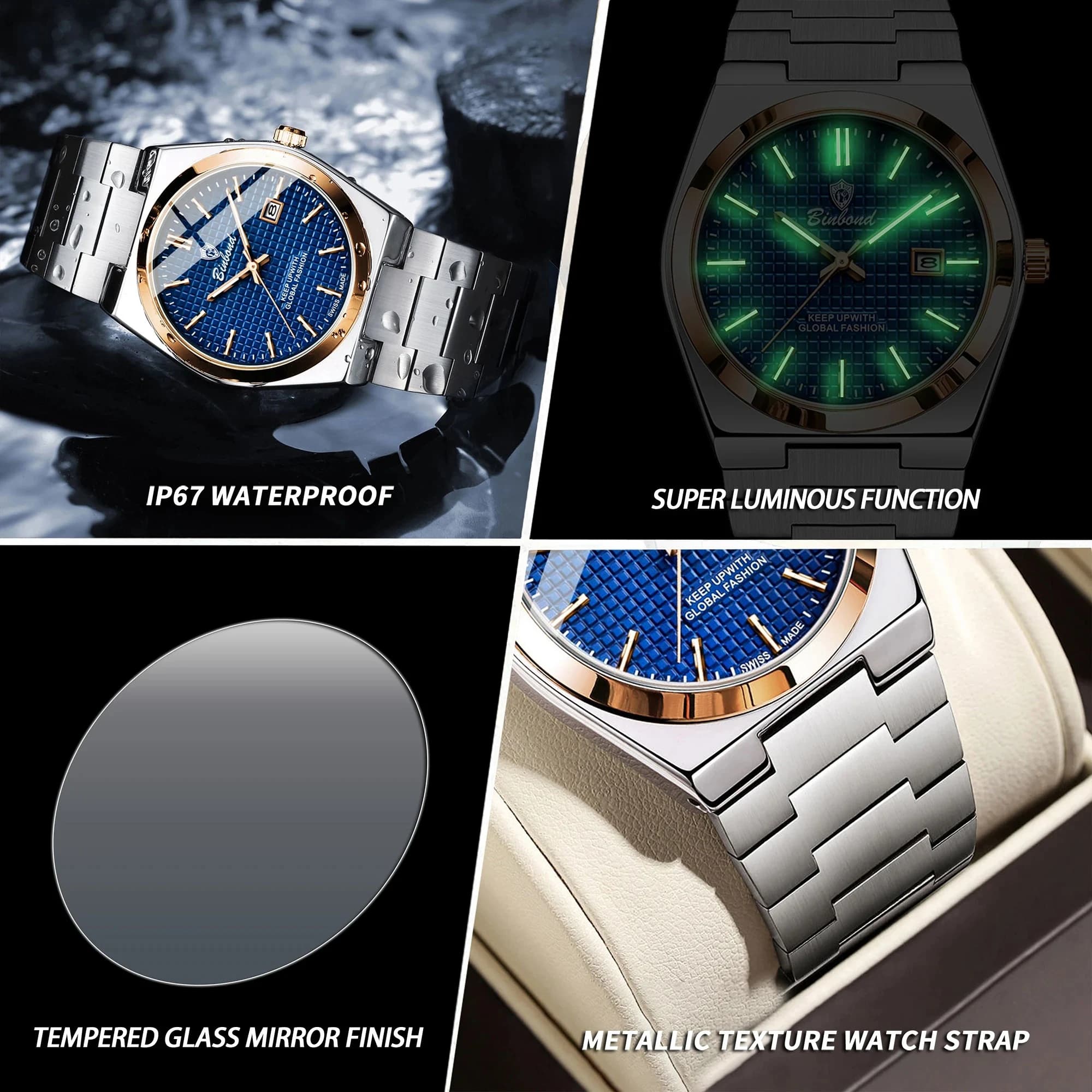 Binbond B1128 Prestige Men's Watch 4