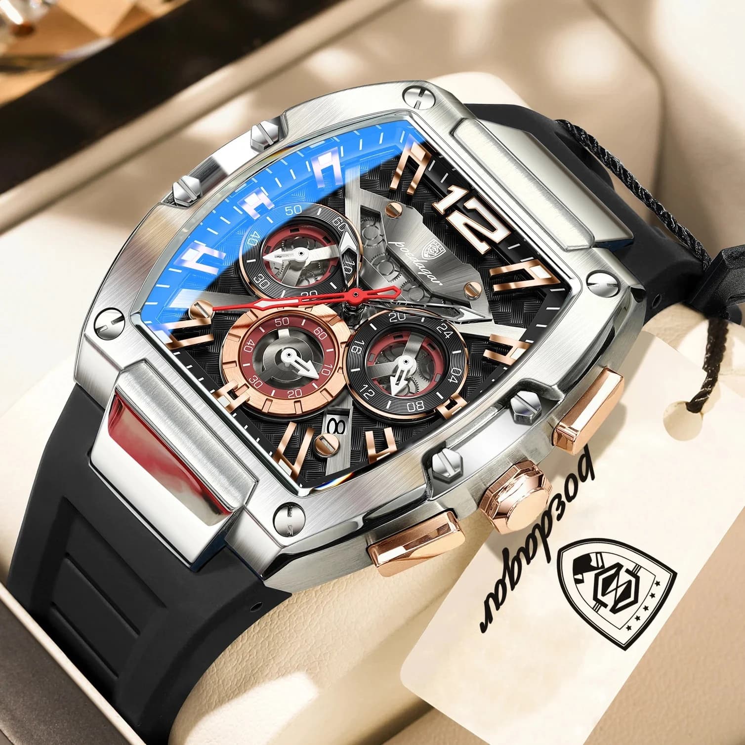 Poedagar 9051 Velocity Men's Sport Watch 3