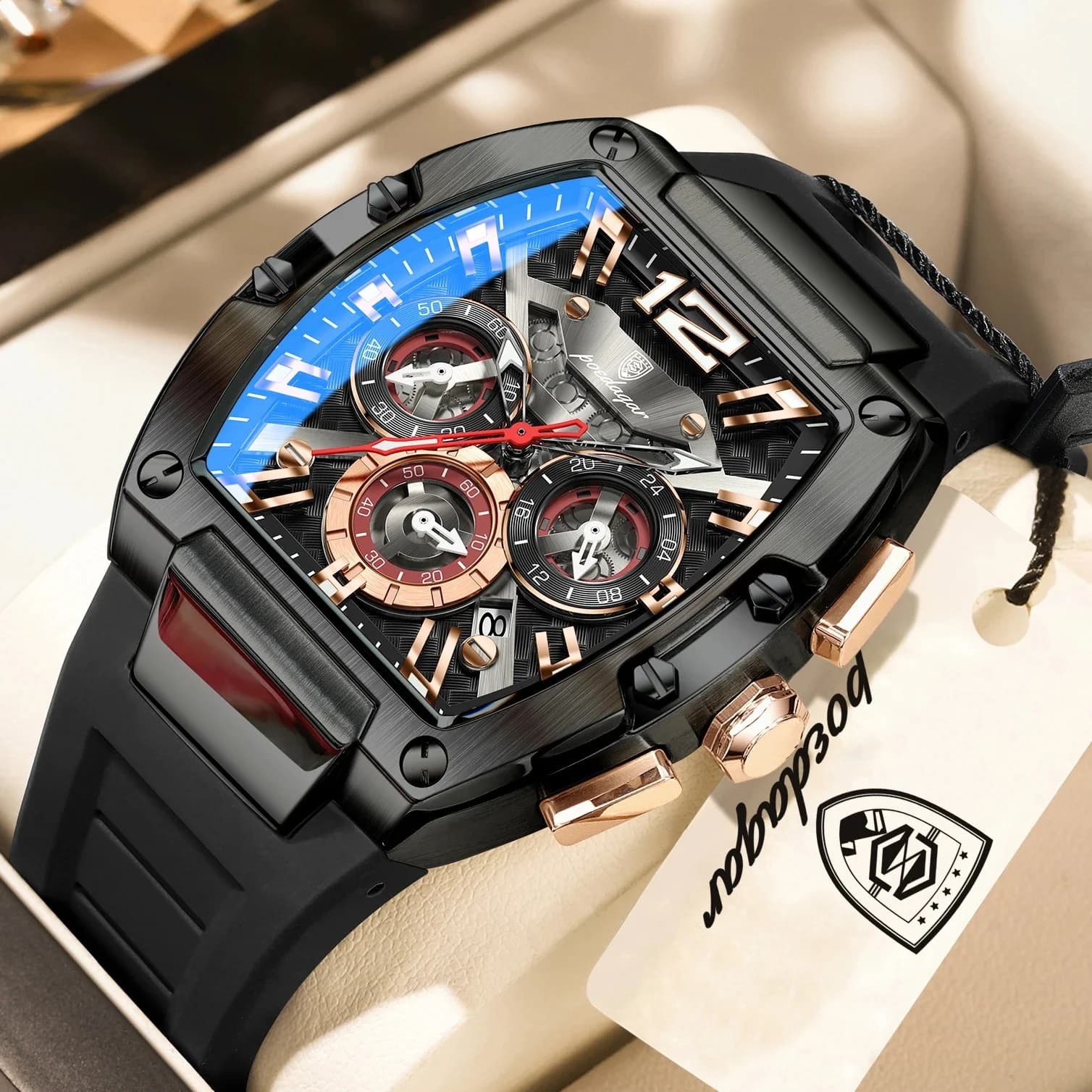 Poedagar 9051 Velocity Men's Sport Watch 4