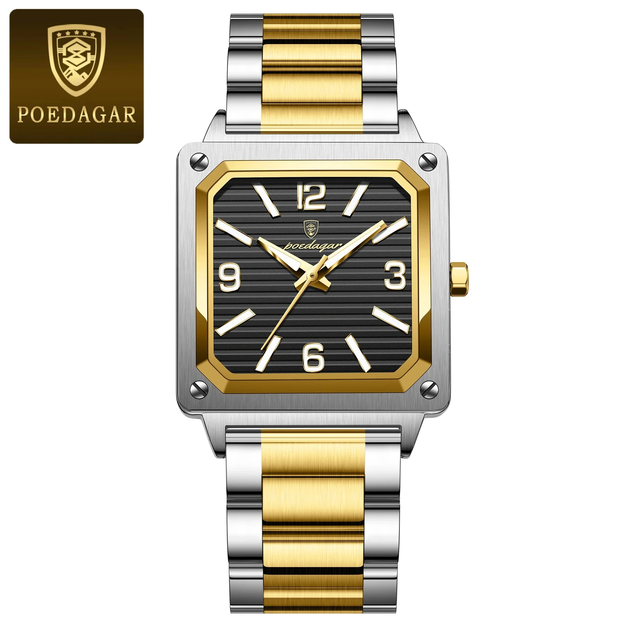 Poedagar 870 Classic Square Men's Watch 3