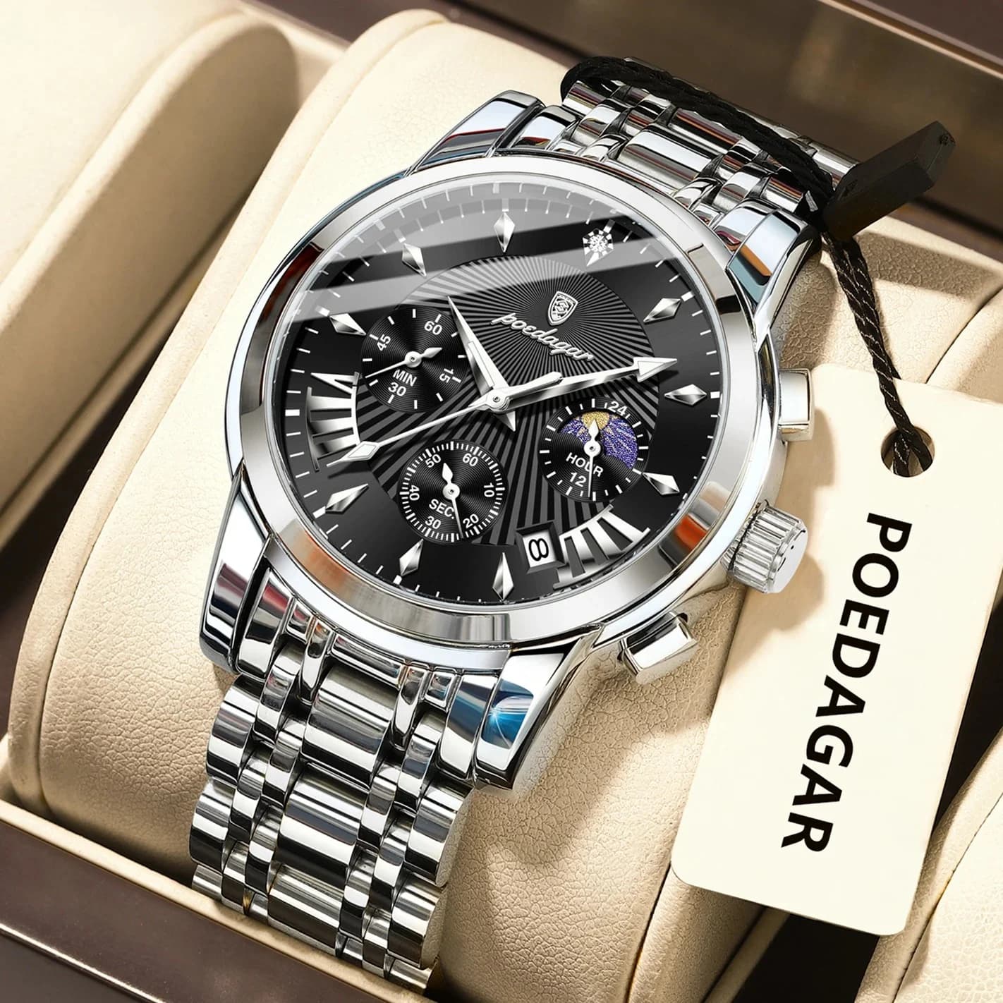 Poedagar 813 Voyager Men's Chronograph Watch 2