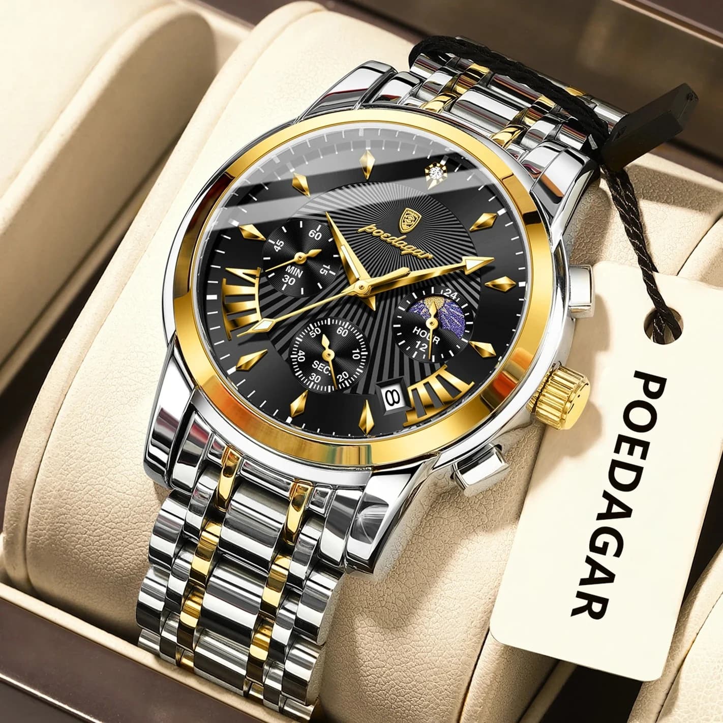 Poedagar 813 Voyager Men's Chronograph Watch 5
