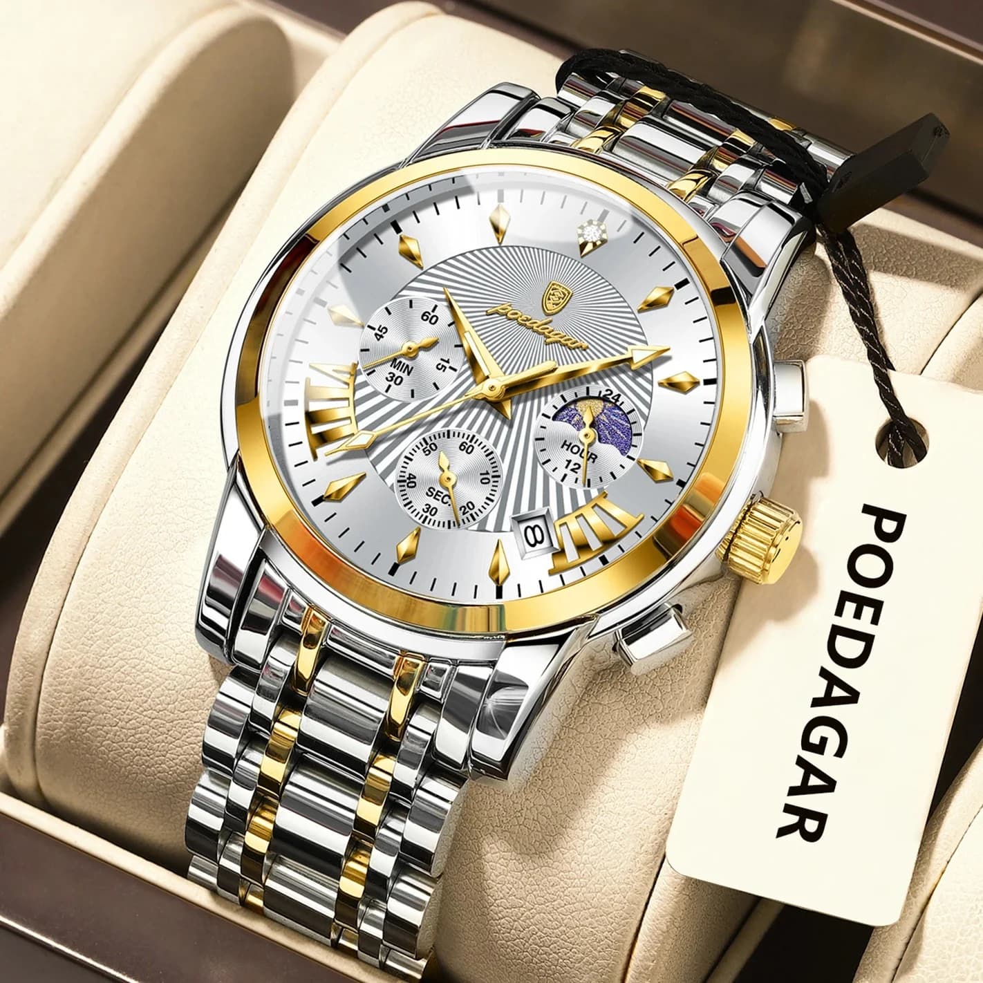 Poedagar 813 Voyager Men's Chronograph Watch 6